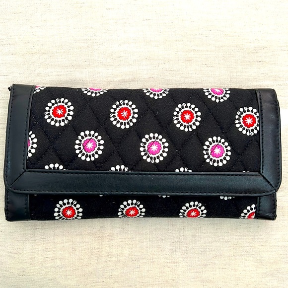 Trifold Clutch Wallet in Recycled Cotton - Picture 1 of 9